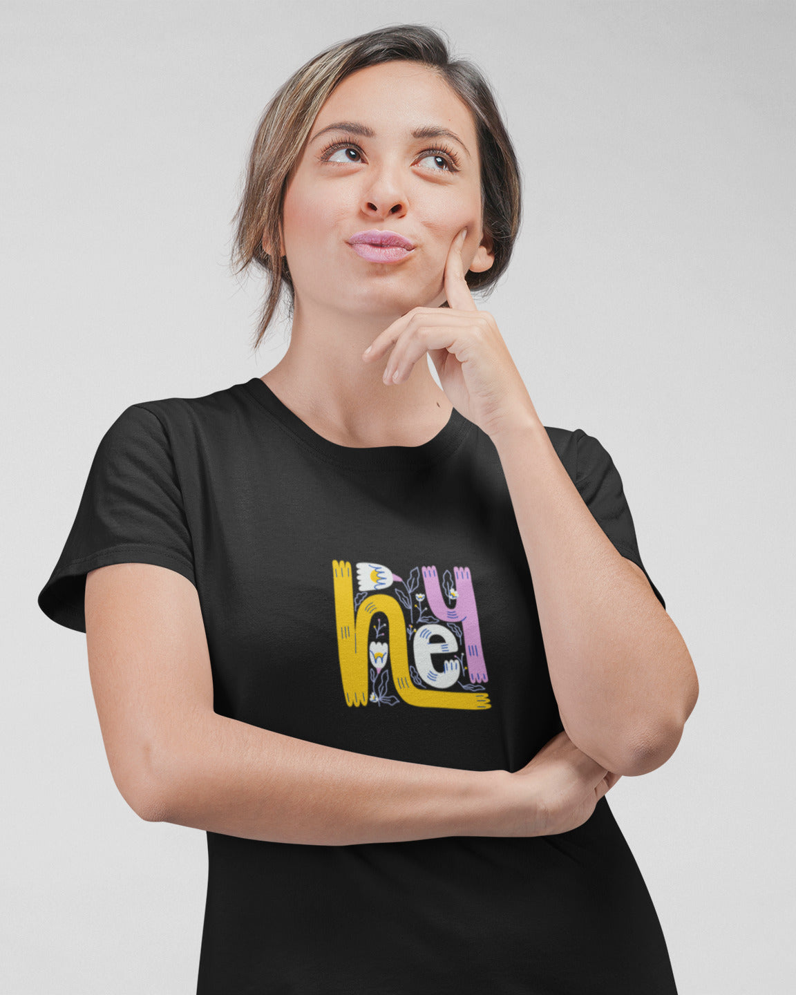 Hey printed t-shirt