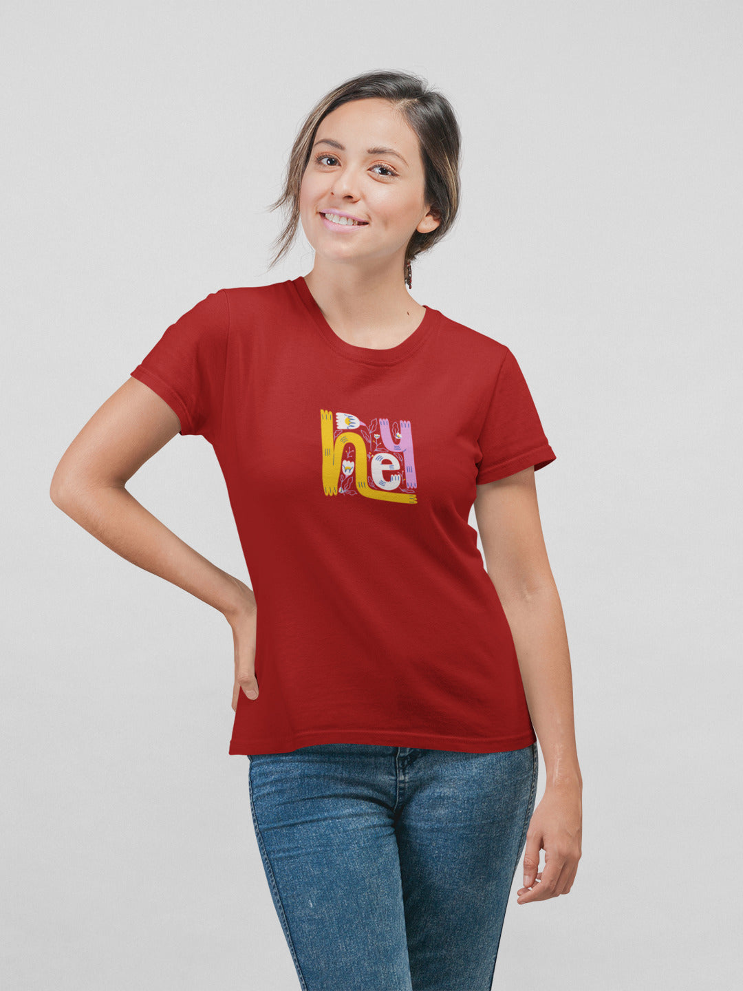 Hey printed t-shirt