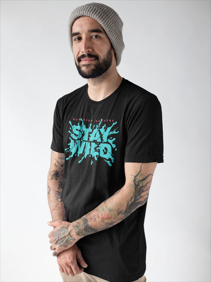 Stay wild printed t-shirt