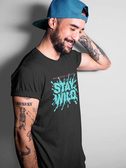 Stay wild printed t-shirt
