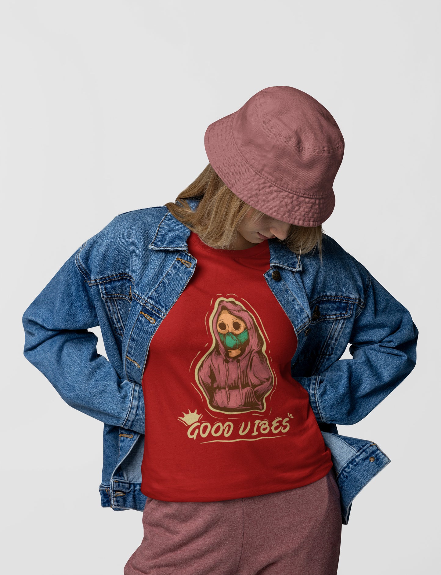 Good vibes printed t-shirt