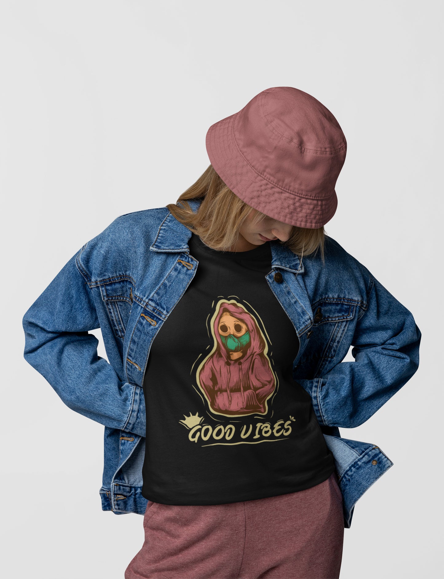 Good vibes printed t-shirt
