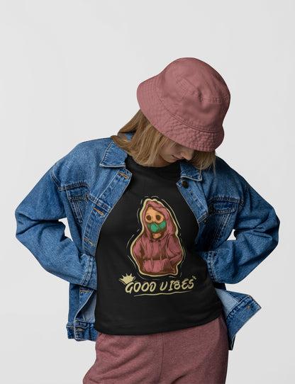 Good vibes printed t-shirt