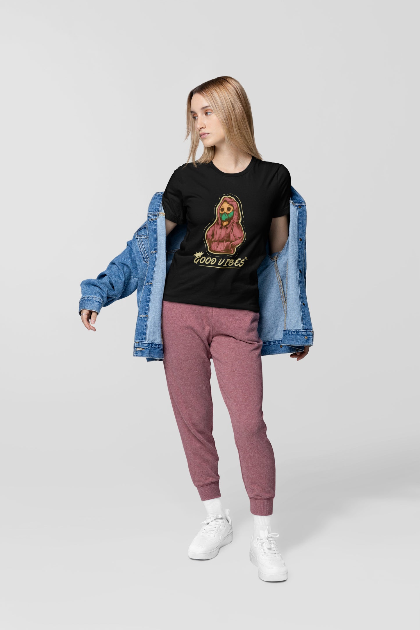 Good vibes printed t-shirt