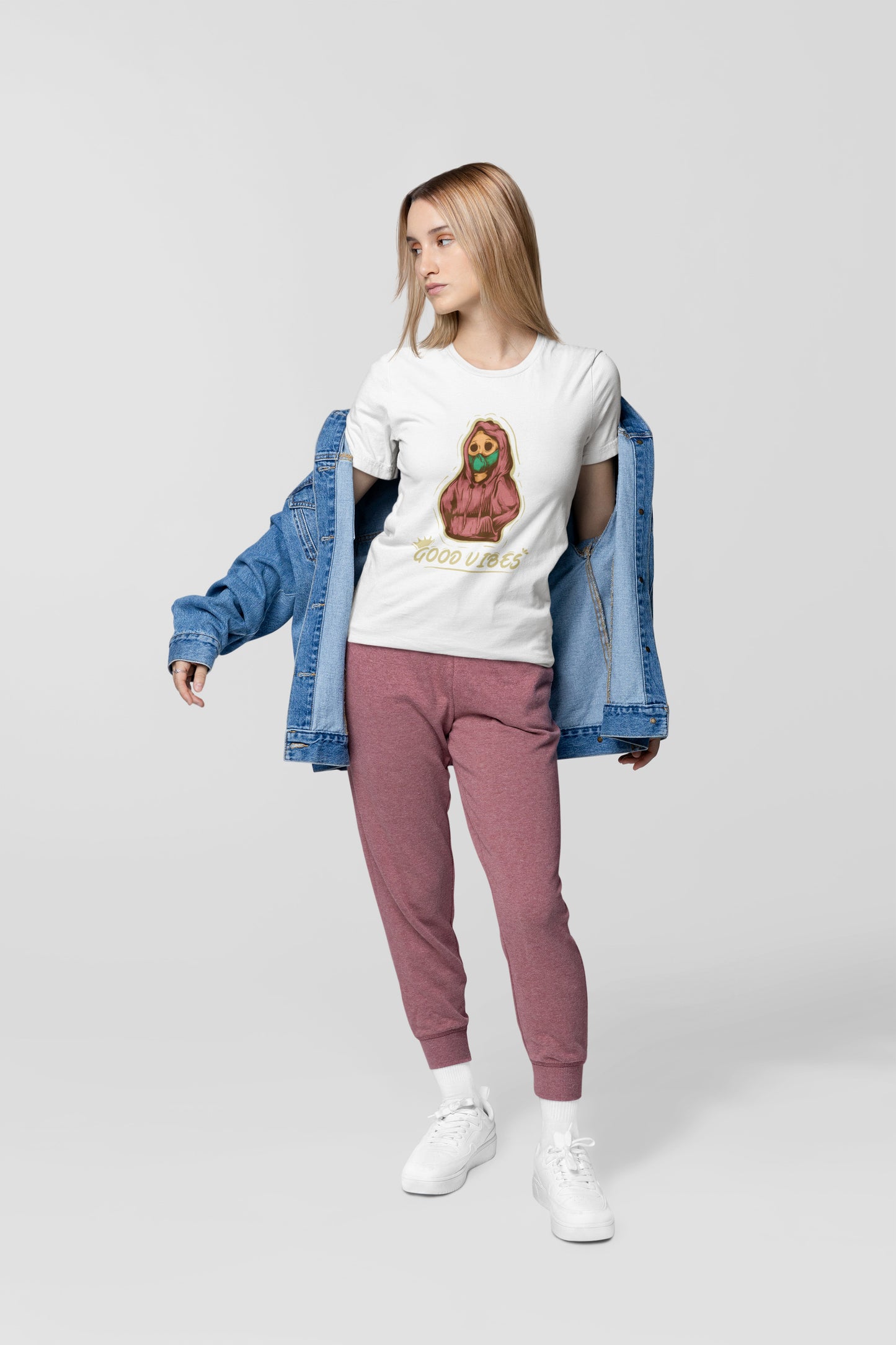Good vibes printed t-shirt