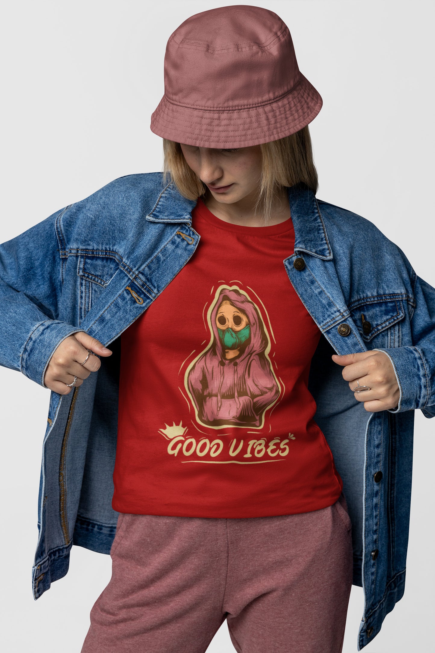 Good vibes printed t-shirt