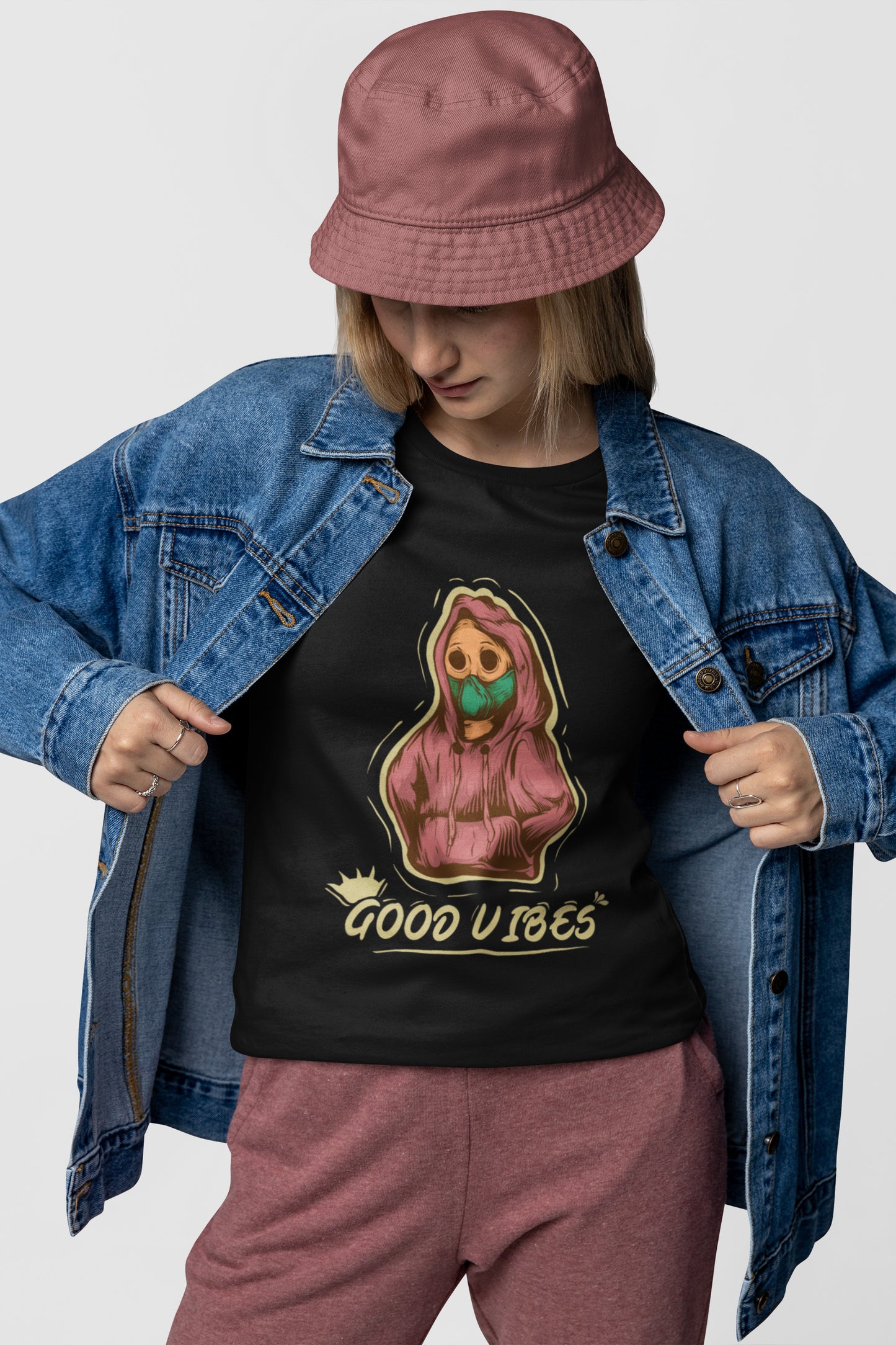 Good vibes printed t-shirt