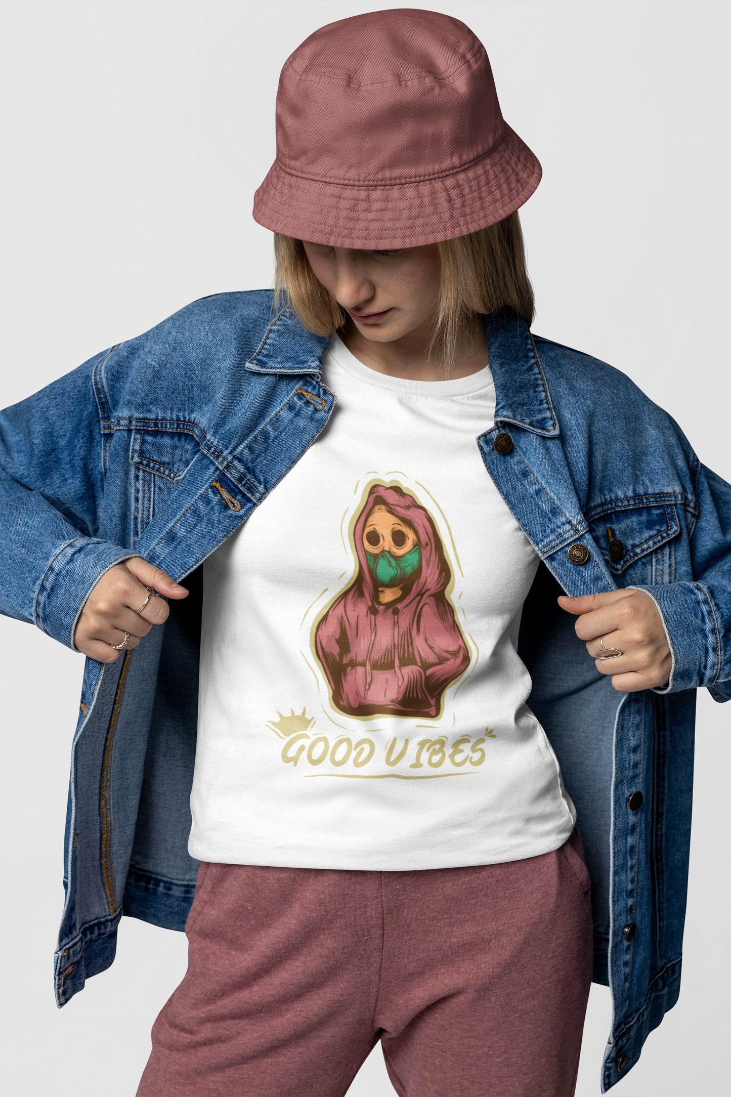 Good vibes printed t-shirt