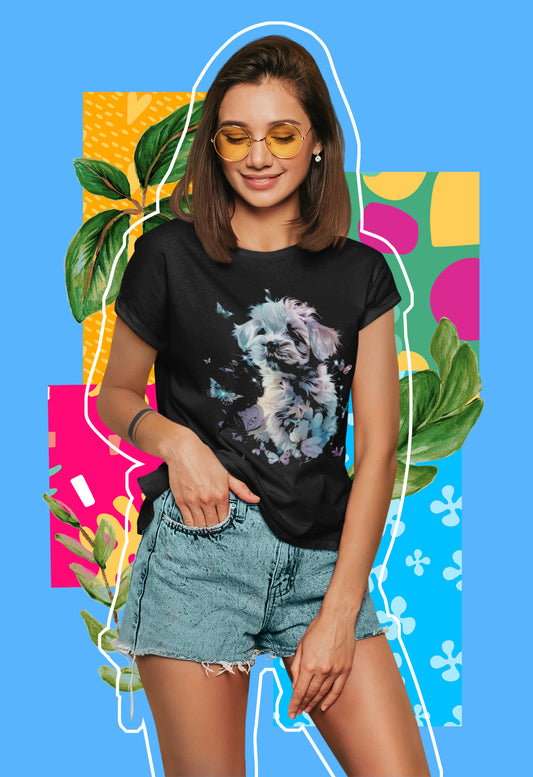 Dog printed t-shirt