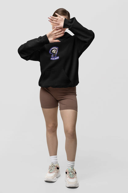 Run away printed hoodie