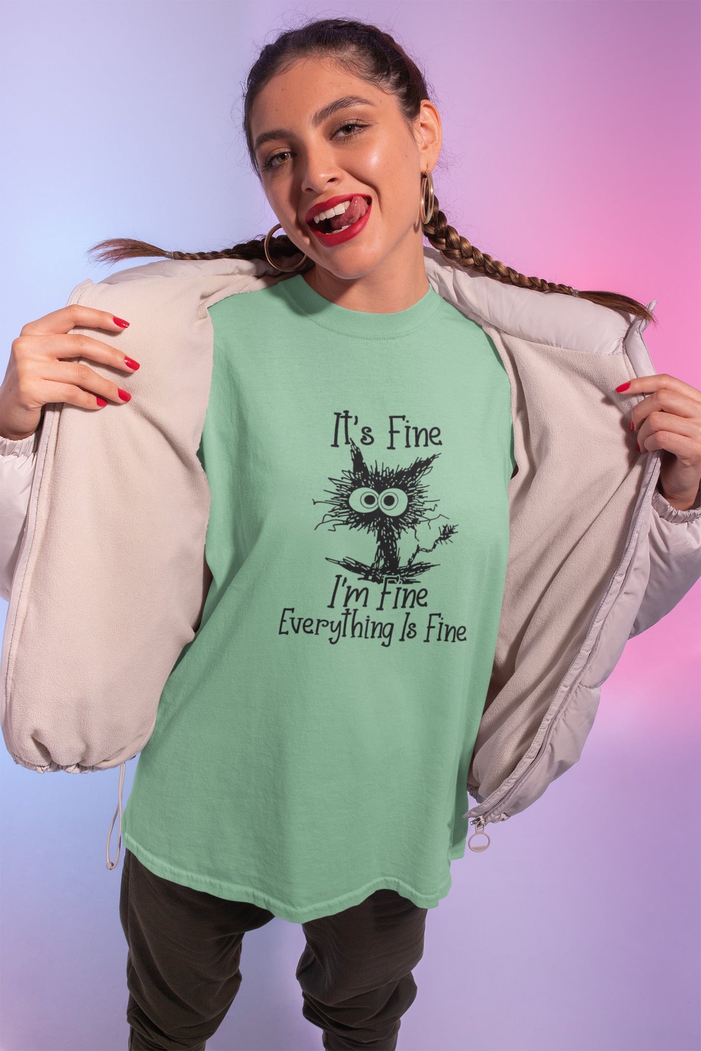 It's fine printed t-shirt