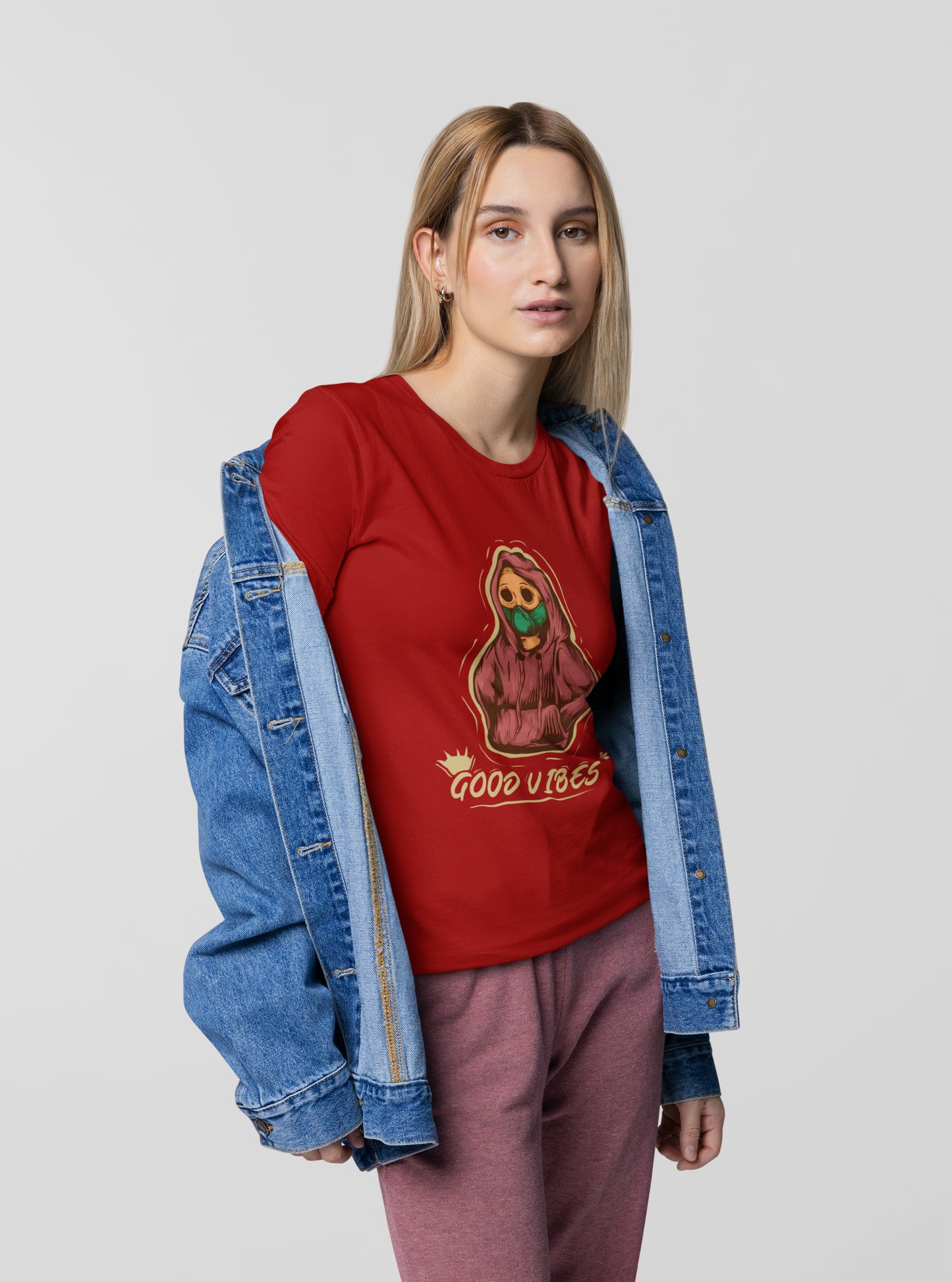 Good vibes printed t-shirt