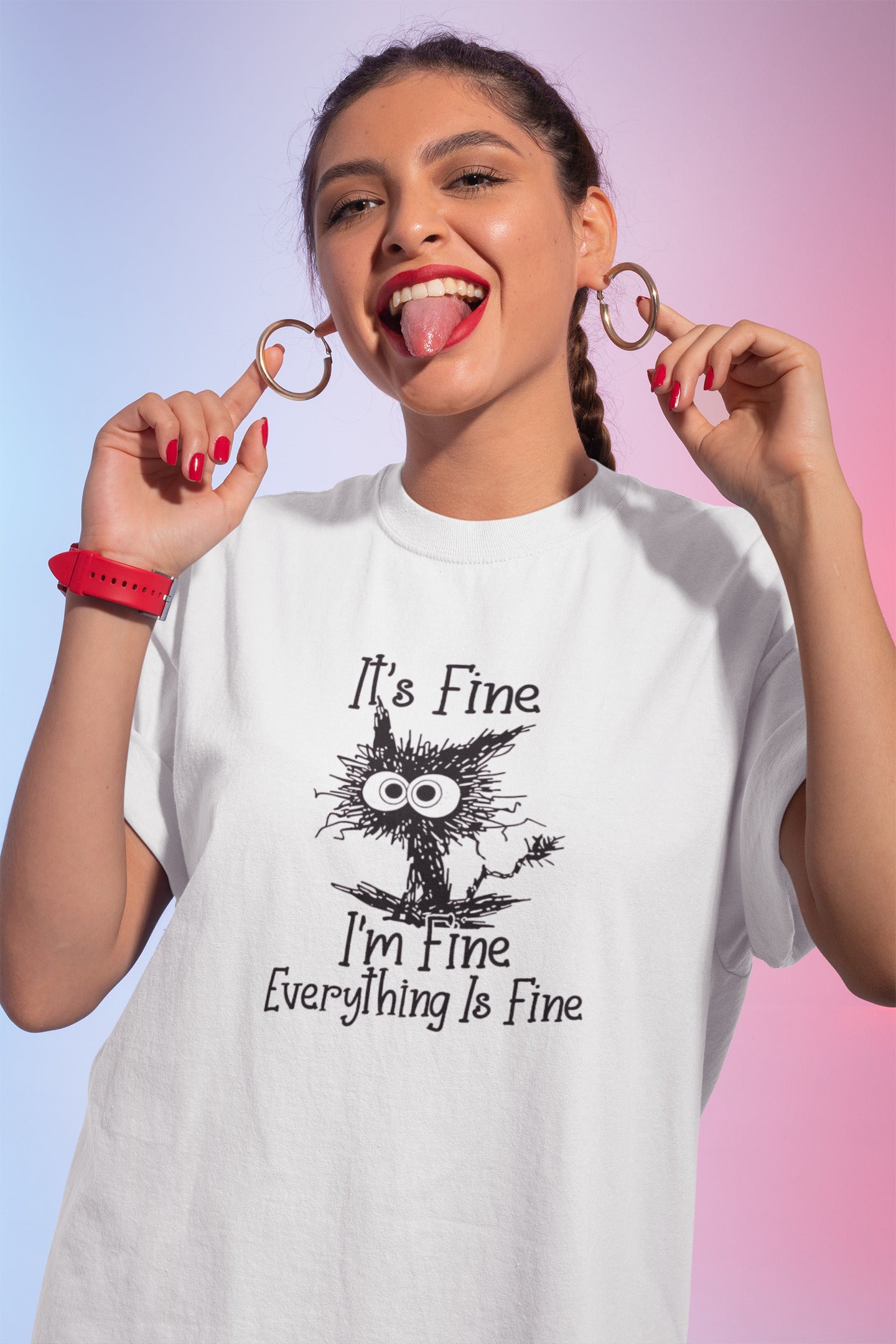 It's fine printed t-shirt