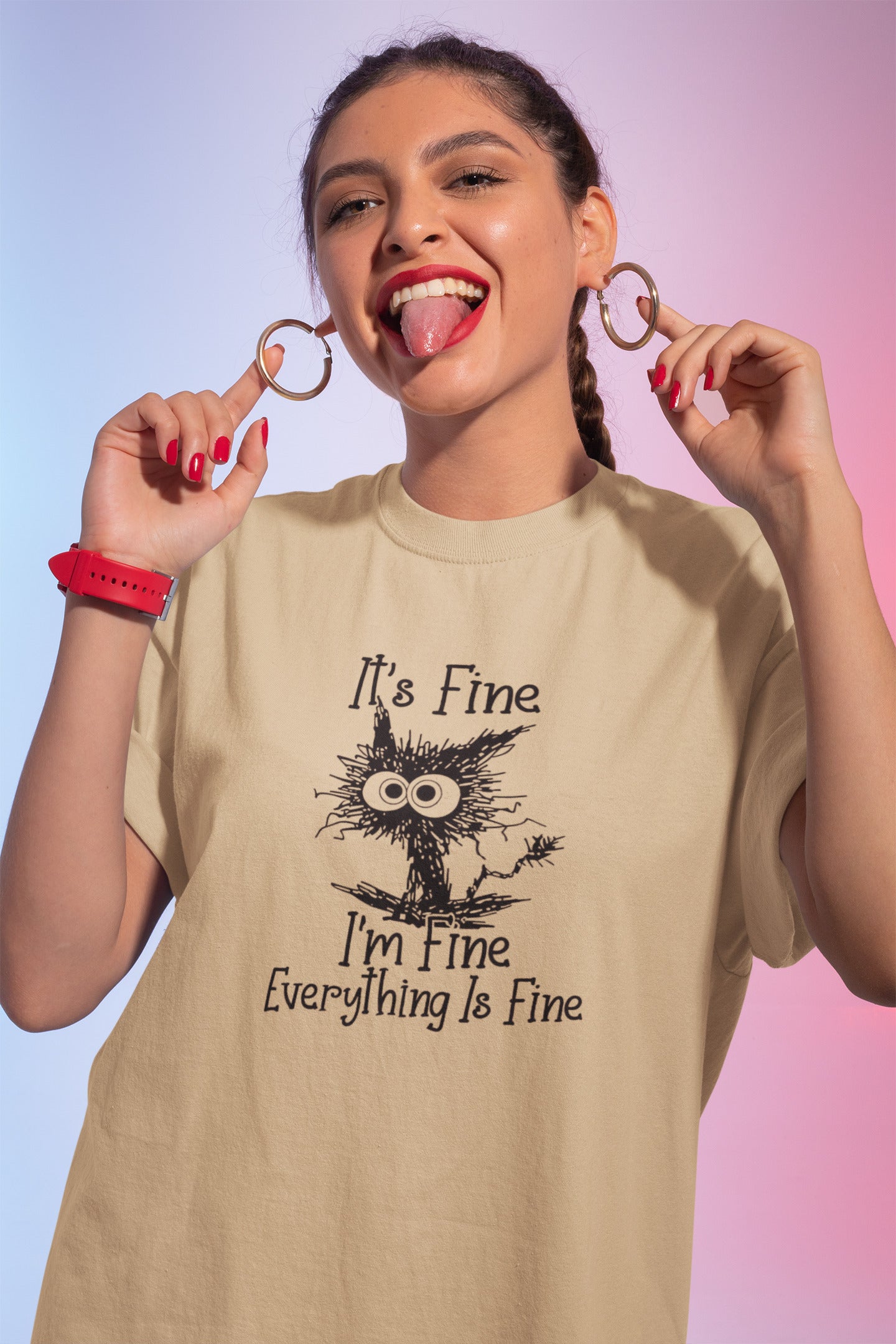 It's fine printed t-shirt