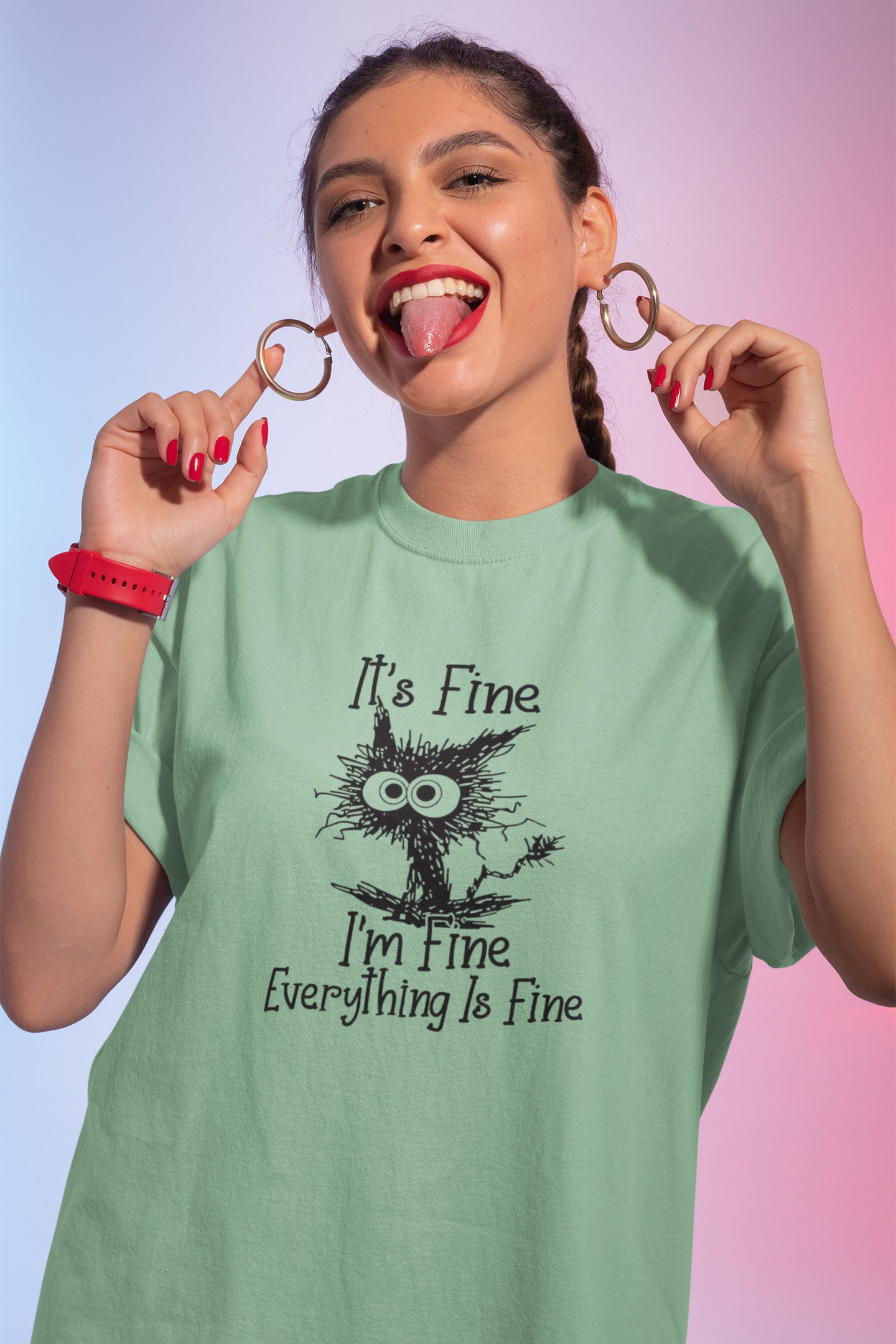 It's fine printed t-shirt