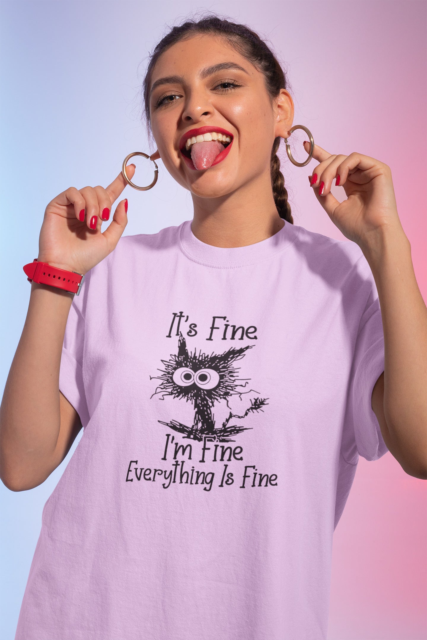 It's fine printed t-shirt