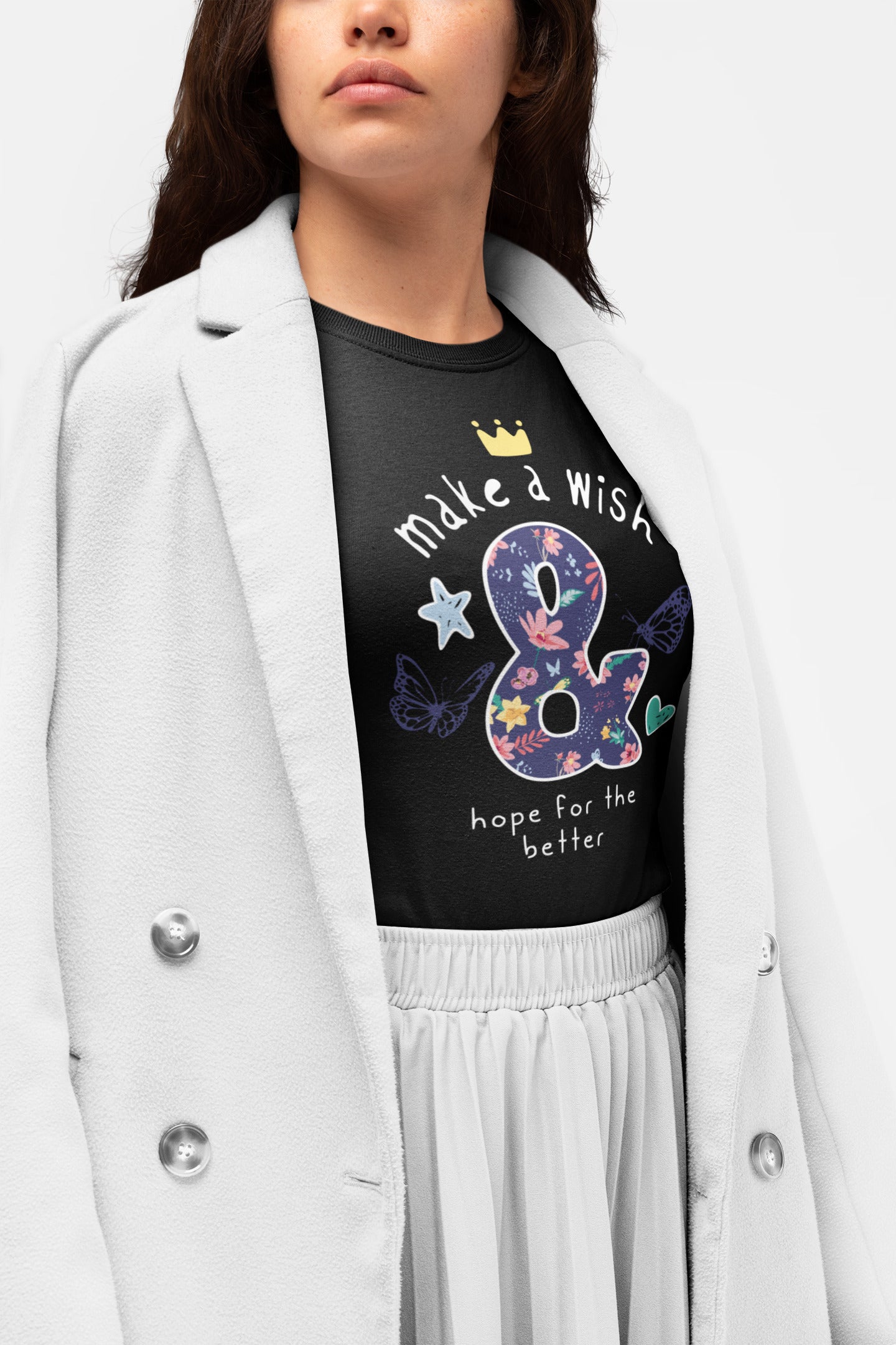 Make a wish printed t-shirt