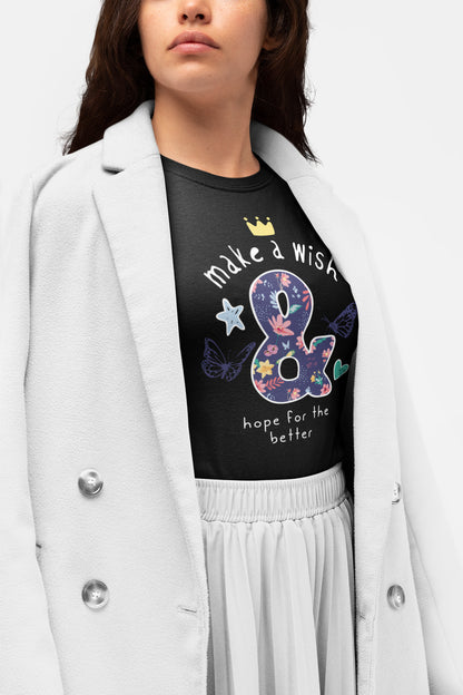 Make a wish printed t-shirt