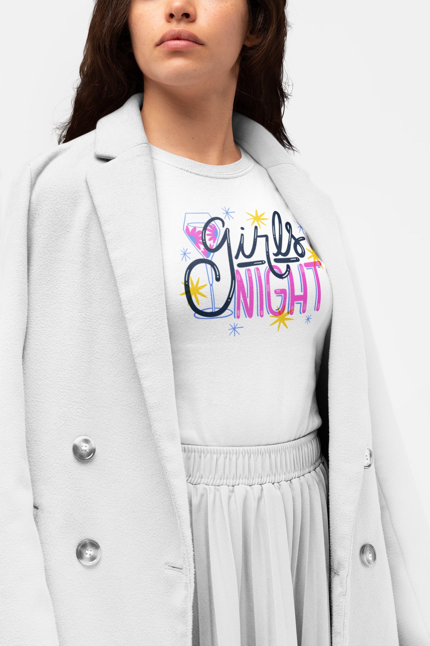 Girls night printed t-shirt