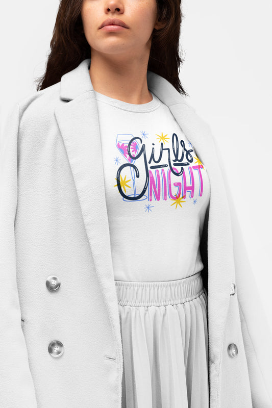Girls night printed t-shirt