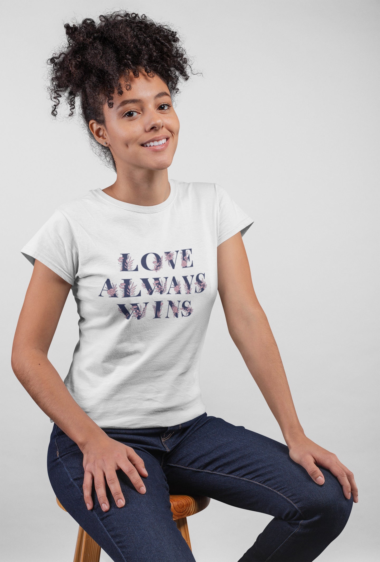 Love wins printed t-shirt