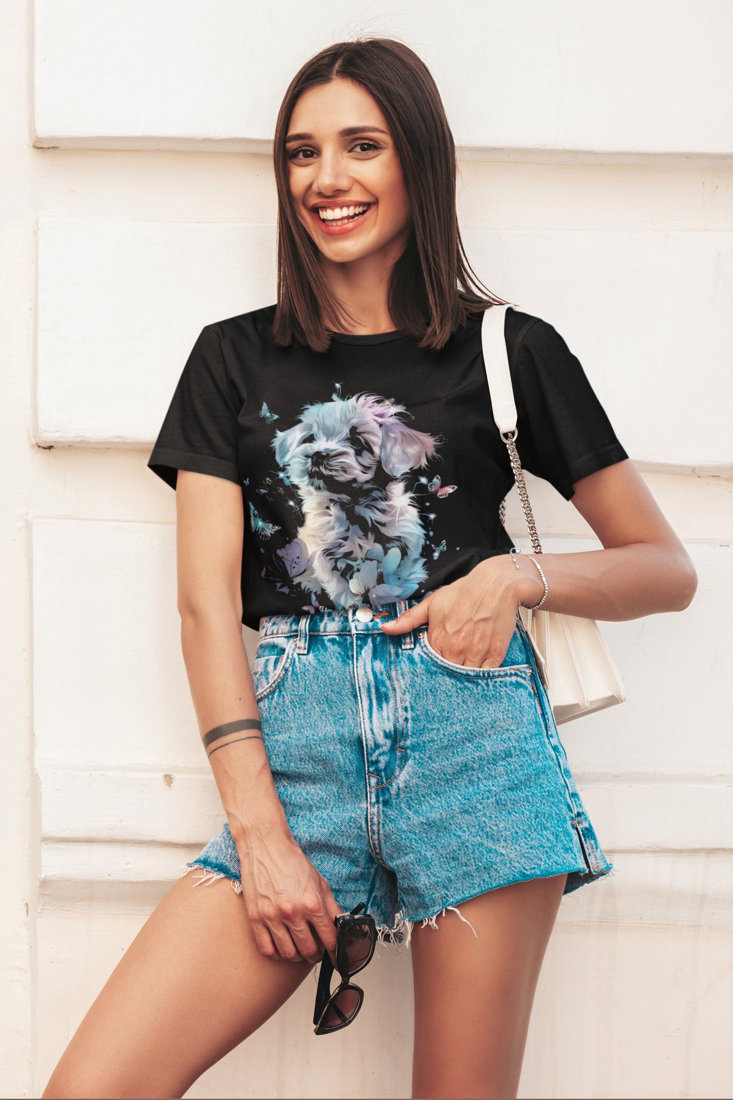 Dog printed t-shirt