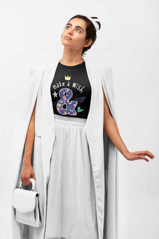 Make a wish printed t-shirt