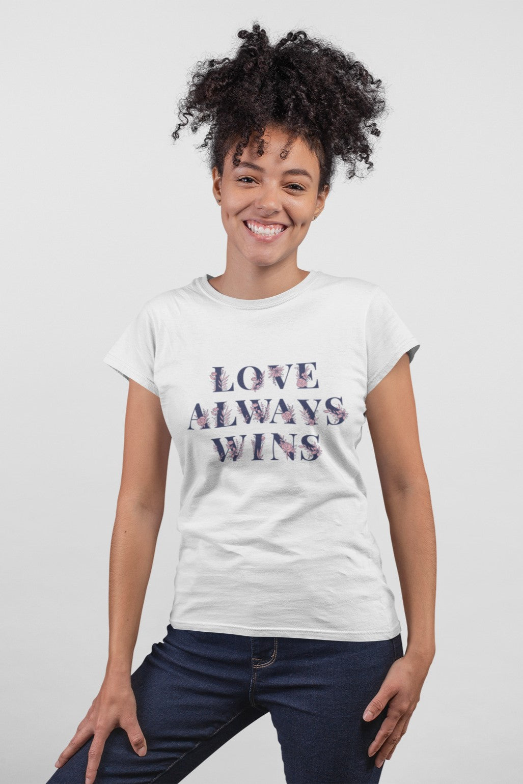 Love wins printed t-shirt